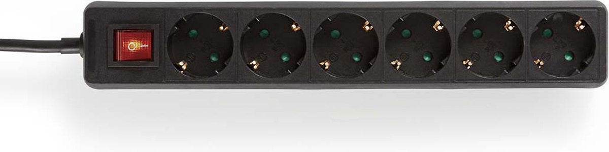Logilink lps202b prise avec interrupteur noir fiche de terre 1 pièce(s)