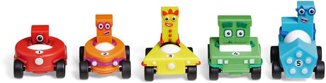 Ensemble de mini véhicules de blocs de chiffres de ressources d'apprentissage - jouets éducatifs. - 3+