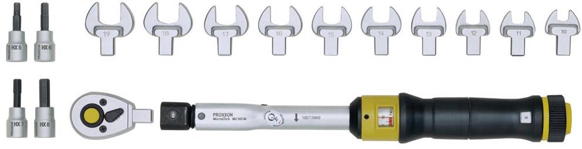 Proxxonindustrial - clé dynamométrique microclick mc 60 multi 12-60nm 3 8 (5 20) * - pr23341