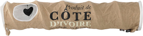 D D Cat Tunnel Code d'Ivoire 25x120 cm brun et blanc 434 436448