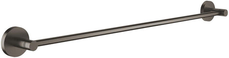 Porte-serviettes Grohe start – 600 mm – vis ou colle – métal – graphite dur brossé