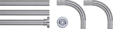 Rielle rideau de douche en peau de phoque combi chrome -colored