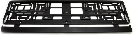 Support de plaque d'immatriculation rigide sans marque sans marque - noir - pour taille de plaque: 520x110mm - seulement 1 pièce