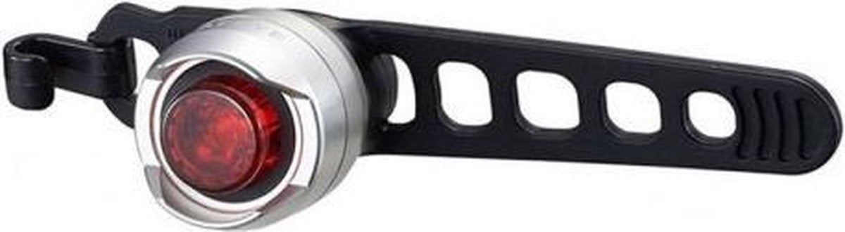 Feu arrière de vélo Cateye Orb – Éclairage de vélo LED – Autonomie de 50 à 100 heures – Batterie – Trois modes d'éclairage – Argent