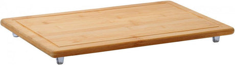 Kesper fsc® plaque de recouvrement pour planche à découper en bois de bambou, avec bord en sève | planche à découper | plaque de recouvrement de table de cuisson | taille 50x28x4 cm