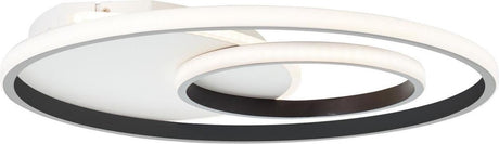 Brilliant merapi - plafonnier - LED 32w - 3000k - blanc noir