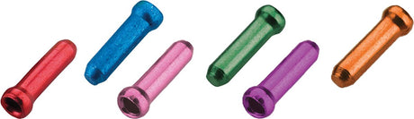 Embouts de câble Jagwire - frein ou changement de vitesse (500pcs) - rouge bleu rose violet orange vert