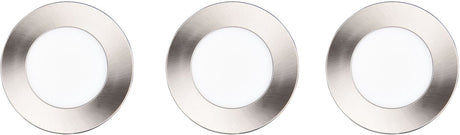 Trio himal - spot encastré - nickel mat - incl. 3x SMD 3,5 W - montage au plafond - luminosité réglable - dip - interrupteur