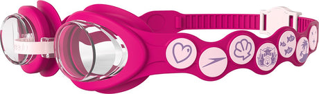 Speedo Infant Spot Goggle Lunettes de Natation pour Filles - Lunettes de plongée pour Enfants de 0 à 7 Ans - Bretelles Facilement réglables avec Bouton-Poussoir - Rose