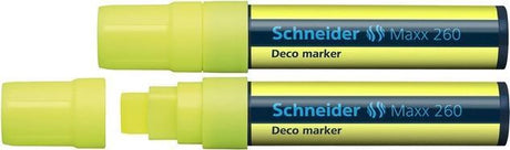 Schneider schrijfwaren schneider krijtmarker - maxx 260 - fluorgeel - 2 stuks - s-126005-2