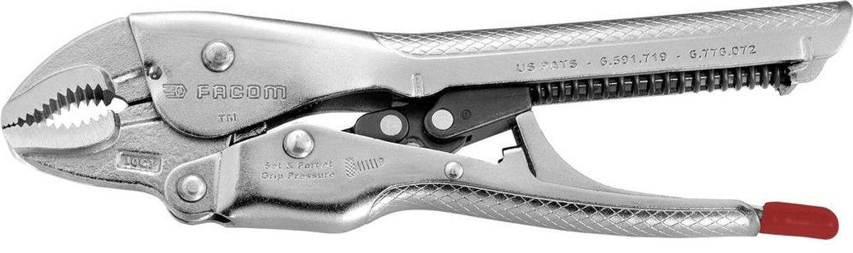 Facom 580.10 pince-étau automatique demi-ronde 0 - 38 mm 250 mm