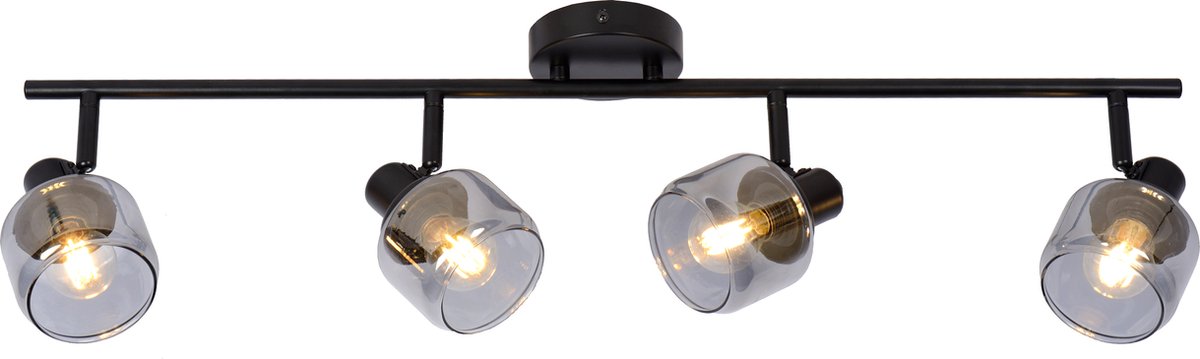 Lucide bjorn - spot de plafond (plafonnier) - 4xe14 - noir