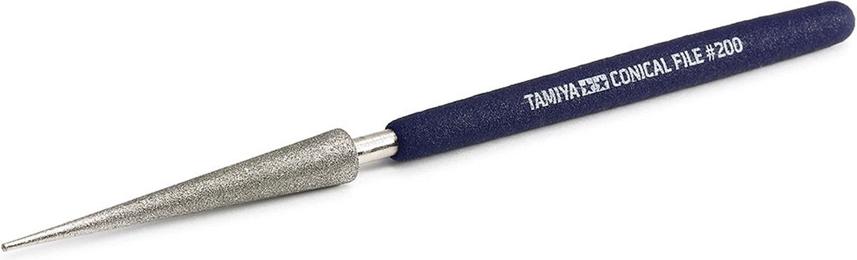 Jeu de limes Tamiya - lime conique 74164 - 55 mm - 8 mm - outils de limes
