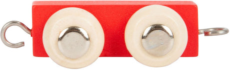 Small foot - remorque train aux lettres en bois rouge - 12 pièces