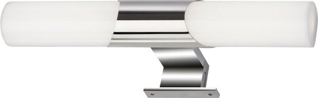Briloner lime - Lampe de miroir LED - éclairage miroir de salle de bain - lumière blanc neutre 4 000k - 800 lm - chrome - 32cm