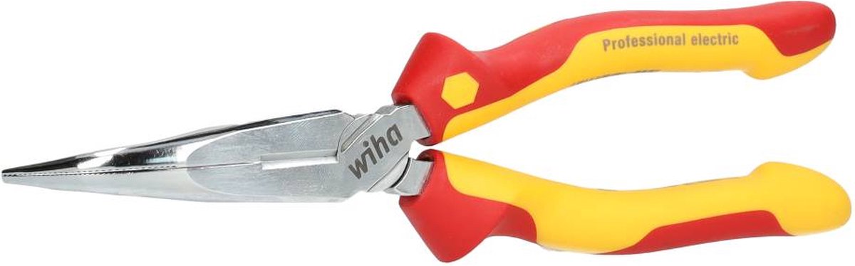 Pince à bec effilé électrique professionnelle Wiha avec tranchant incurvé, env. 40° - 26729