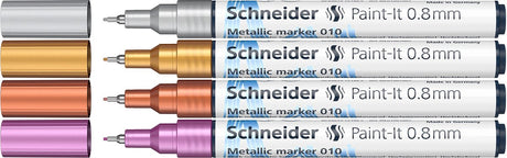 Instruments d'écriture Schneider marqueur métallique Schneider - paint-it 011 - 2 mm - 4 pièces - s-ml01111501
