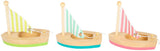 Small foot - jouets de bain voiliers en bois, lot de 3
