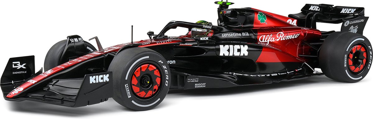 Formule 1 alfa romeo c43 #24 (guanyu) gp d'australie 2023 - 1:18 - solido