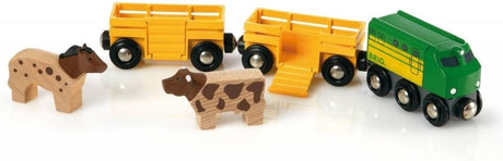 Train Brio avec animaux de la ferme - 33404