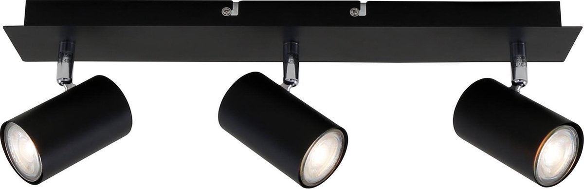 Briloner run - spot en saillie - plafonnier avec spots inclinables - spot de plafond avec gu10 - noir