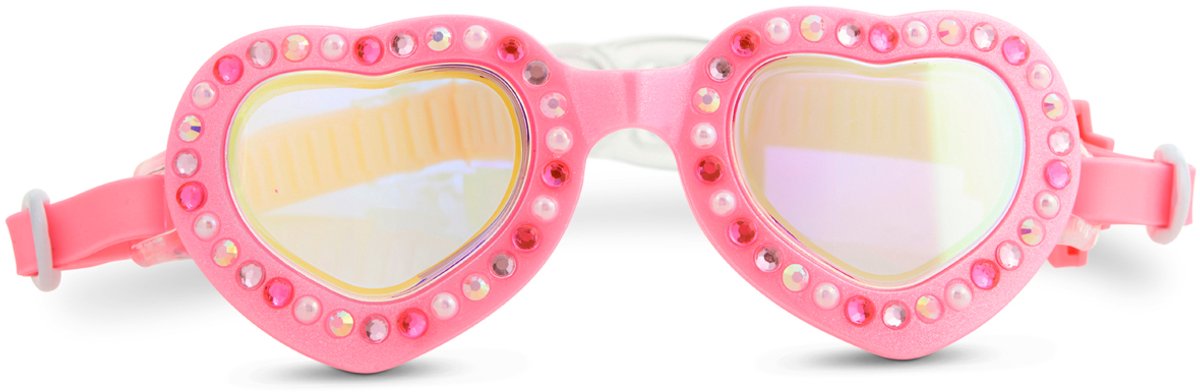 Bling2o lunettes de natation enfants - arc - lunettes de plongée - anti-buée - protection UV - rose