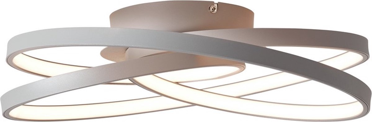 Brilliant labyrinthe - plafonnier - LED 42w - gris