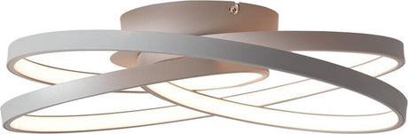 Brilliant labyrinthe - plafonnier - LED 42w - gris