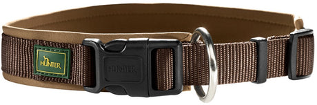 Hunter click collier vario plus marron caramel - collier pour chien - s m 35-40x2,0 cm
