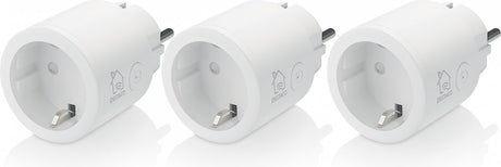 Deltaco smart home 3x prise sans fil intelligente - WiFi - 10a - 2400w - minuterie - blanc