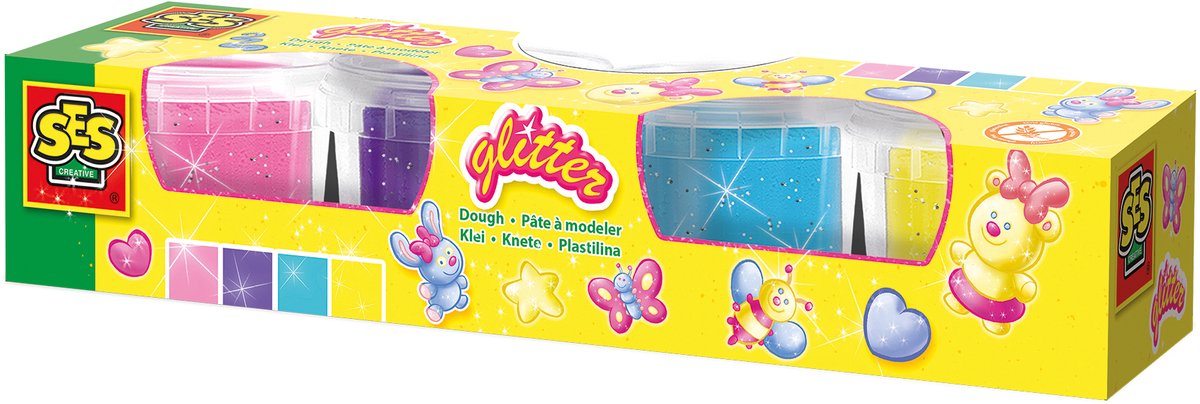 Ses creative ses paillettes argile - 4 pots en argile