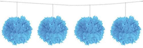 Guirlande de pompons bleus Folat bv