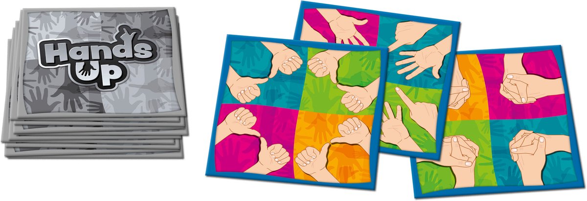 Schmidt ® - mains en l'air - jeu d'action - jeu de réaction rapide avec cartes - à partir de 6 ans - 2-8 joueurs