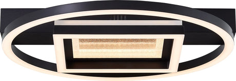 Brilliant queens - plafonnier - LED 30w - 3000k - noir