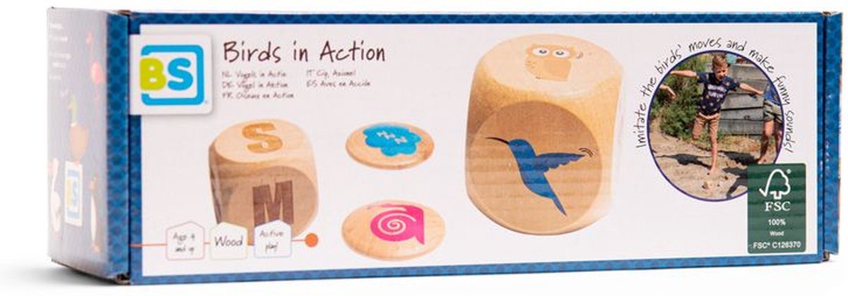 Bs jouets oiseaux en action bois - un jeu d'enfant