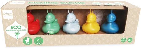 Lot à gratter de 5 canards forains - éco - avec 2 cannes - 3 ans
