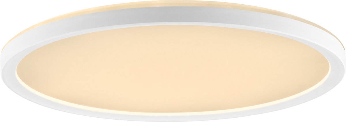 Brilliant avola - plafonnier - ø 29,3 cm - led 18w - 2400lm - 2700k-6500k - cct - minuterie - veilleuse - dimmable - télécommande - ip20 - blanc