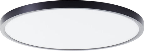 Brilliant lotti - plafonnier - ø 50 cm - led 30w - 4000lm - 3000k - rgb - dimmable - télécommande - minuterie - veilleuse - tuya - noir