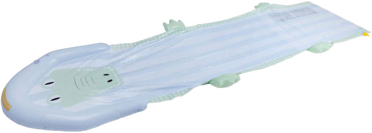 Les essentiels de la natation | toboggan gonflable animal vert