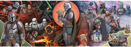 Puzzle Trefl Star Wars - Mandalorien - Panorama 1000 pièces.