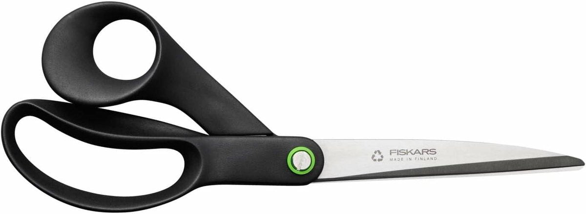 Fiskars buro- knutselschaar - schaar universeel - rechte knip - grote schaar - 25 cm - zwart, roestvrijstaal