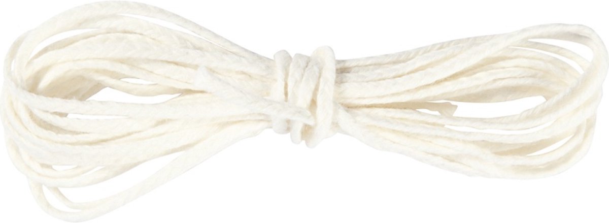 Creativ Company Wick Flat pour bougies d'abeilles (2-3 mm), 3m