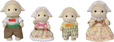 Familles Sylvanian 5619 figurines de jeu douces et veloutées de la famille des moutons