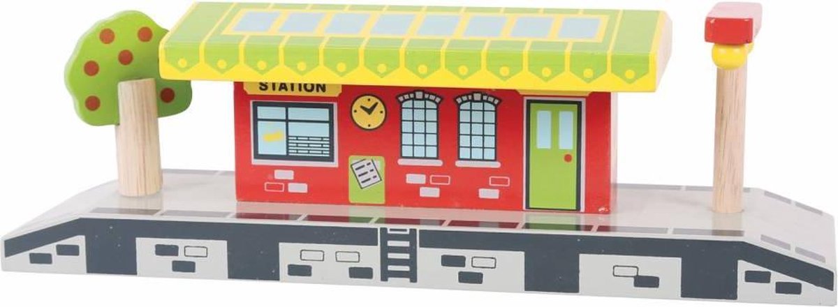 Bigjigs Rails en bois - Station de village
