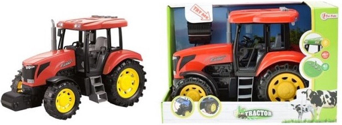 Tracteur TOI-TOYS grand avec une lumière et un rouge son