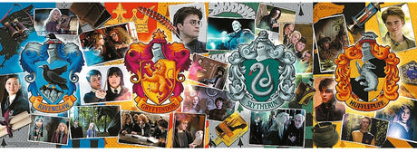 Puzzle Trefl Harry Potter - 1000 pièces - quatre maisons de Poudlard.