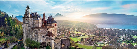 Puzzle Trefl - panorama château Menthon France - 1000 pièces.