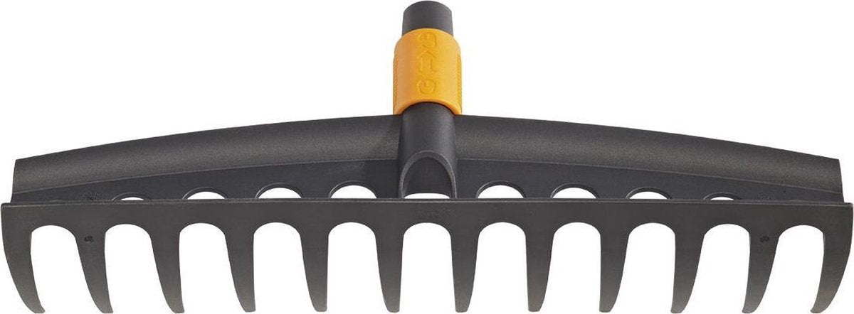 Râteau Fiskars quikfit - accessoire râteau à herbe - outils de jardin - acier trempé