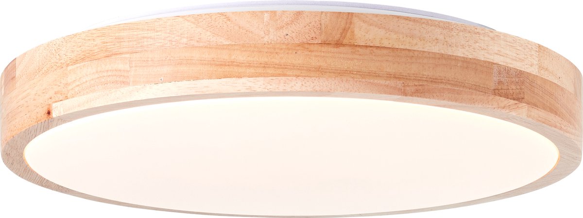 Brilliant slimline - plafonnier - LED 12w - 3000k-4000k - couleur bois clair blanc