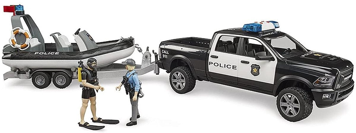Bruder 2507 voiture Dodge Ram police son et lumière